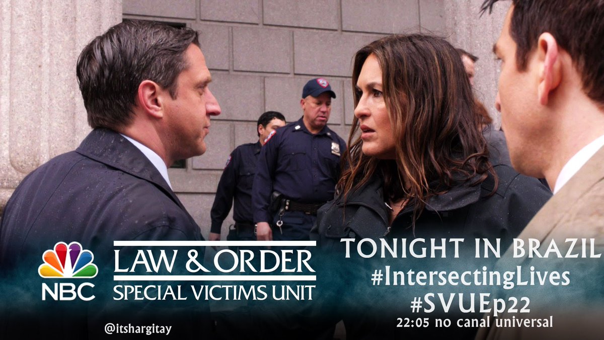 itshargitay's tweet photo. I'm thrilled today is the penultimate episode of SVU in Brazil
ππ§π·ππ
#IntersectingLives
#SVUEp22
Part 1
@Mariska https://t.co/ni8fnFRrGJ