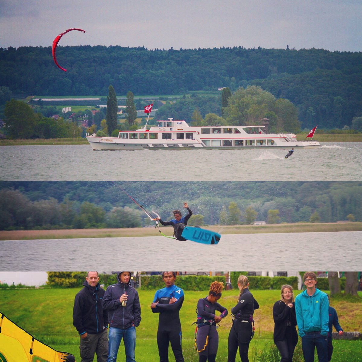 Brazilian GIN riders <a href="/Vieira_Dioneia/">Dioneia Vieira</a> and Cicero Ferreira da Silva testing the Swiss lakes! #Switzerland