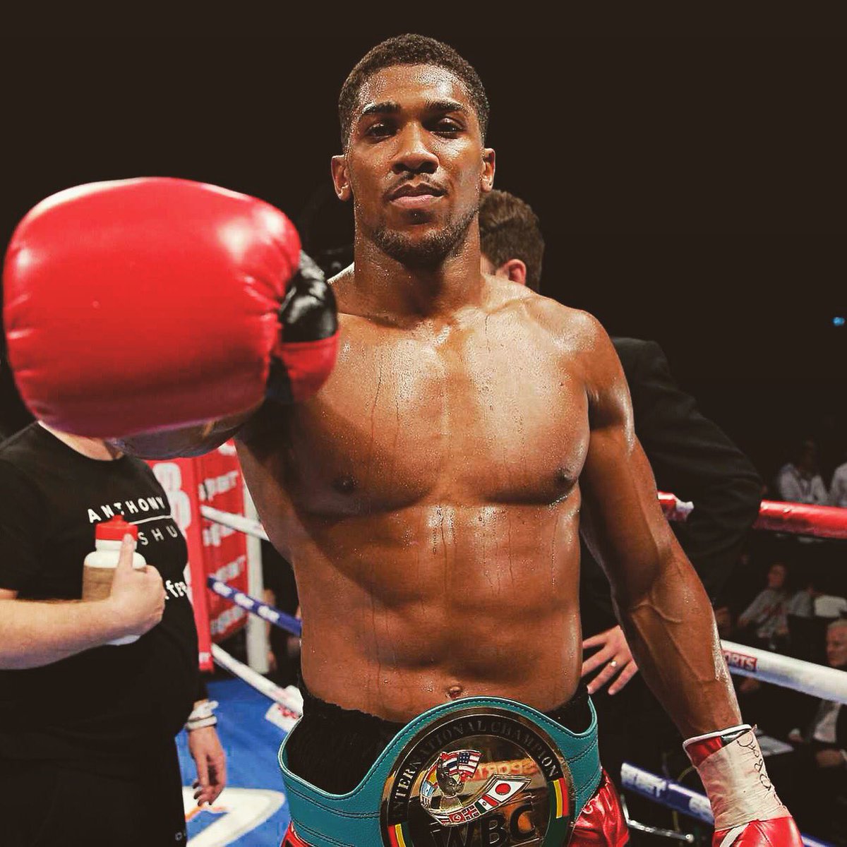 eventgiant's tweet photo. Heavyweight champ @anthonyfjoshua faces off against @TroubleBoxing at @TheO2 June 25th! https://t.co/eEW20zFwa8 https://t.co/6rqjvnx1qa