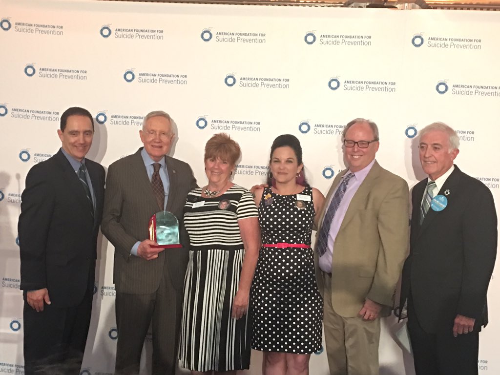 StaceyRidenour's tweet image. Senator Harry Reid receives the Lifetime Achievement Award #AFSPForum16 @AFSPNV @afspnational