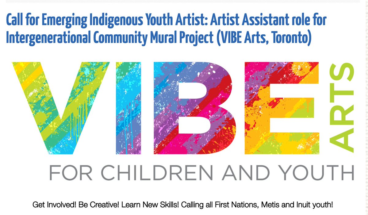 Amazing opportunity for emerging Indigenous artist: artbridges.ca/blog/2016/06/f… <a href="/VIBEArtsTO/">VIBE Arts</a> #Toronto <a href="/infoNWIA/">Native Women in the Arts</a>