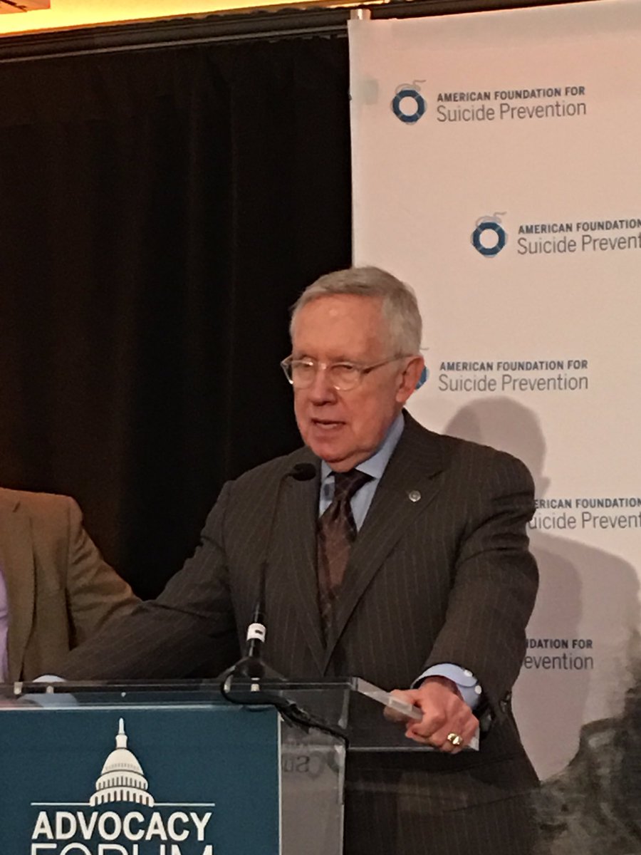 StaceyRidenour's tweet image. Senator Harry Reid @AFSPNV @afspnational #AFSPForum16 #BeTheVoice
