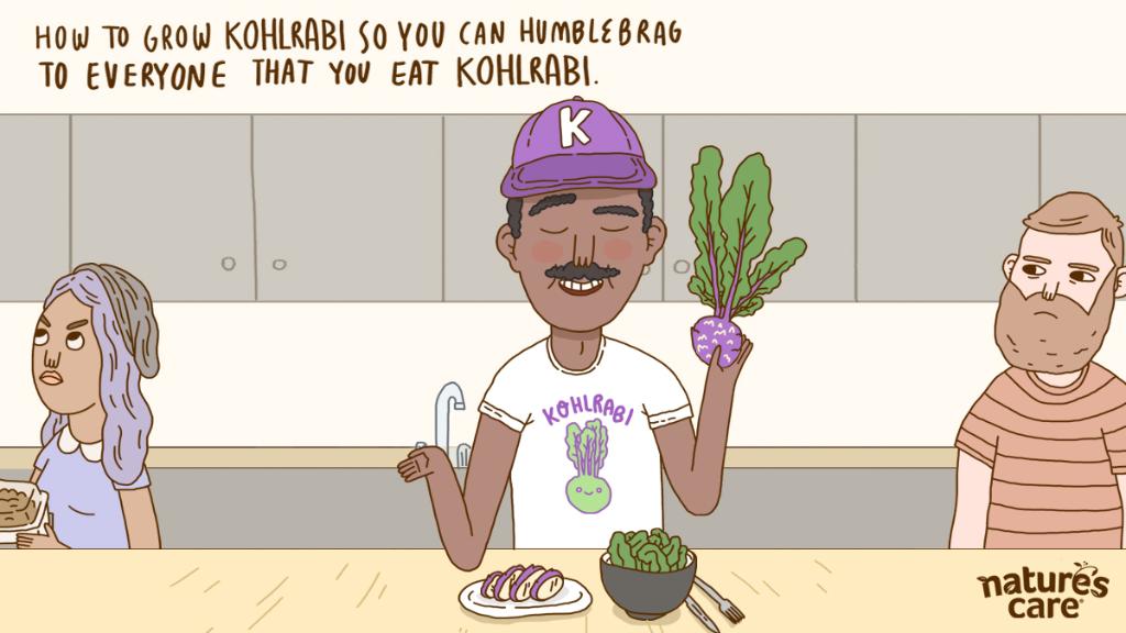 naturescare's tweet photo. Learn how to grow kohlrabi so you can humblebrag to everyone that you eat kohlrabi https://t.co/Y18xO7hdG8 https://t.co/UBQyRPgqMk