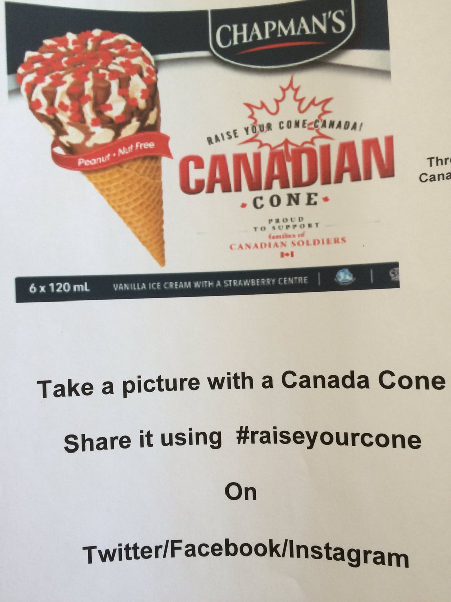 MrsDByers's tweet photo. @StMildreds ready 2 celebrate school's end with #CanadaCone to support @herofund #RaiseYourCone Tx @Chapmans_Canada https://t.co/6AAH3bw5oU