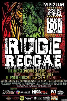 #RugeReggae en VM. VIernes 17 de junio en Boliche Don Miranda! <a href="/TheBlessedvm/">The Blessed</a>