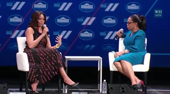 MaraBrockAkil's tweet photo. What #she said! RT @FLOTUS: "The best revenge is success." —The First Lady to @Oprah at the #StateOfWomen Summit. https://t.co/ueTKposCF4