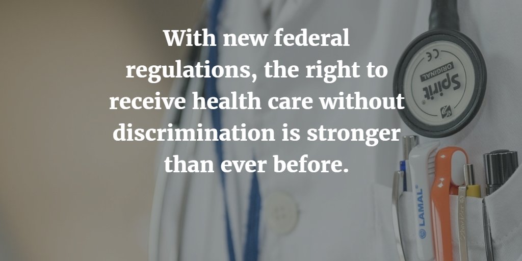FamiliesUSA's tweet photo. How the new #ACA regs banning discrimination will promote #healthequity https://t.co/kf2C1mLcCg https://t.co/Bn17PzE5md