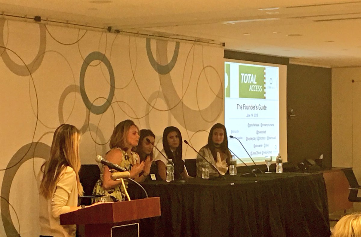 Love seeing an all female panel <a href="/OrrickTA/">Orrick Total Access</a> <a href="/JessGBeck/">Jessica Beck</a> <a href="/geschehaas/">Gesche Haas</a> <a href="/AlannaEve/">Alanna Gregory</a> @Hayleybay <a href="/dweinblatt/">Danielle Weinblatt</a> #VentureOutNY