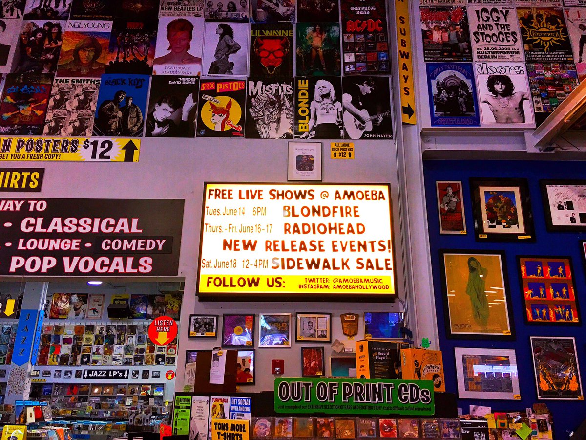 blondfire's tweet photo. 🌈🌈🌈🌈 6pm @amoebamusic https://t.co/vZ9WWQOxj5