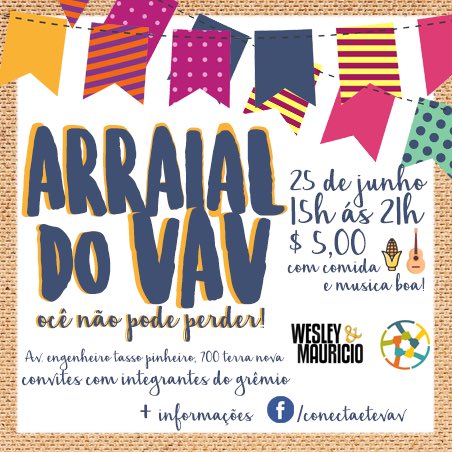 conectaetevav's tweet photo. Chegamos com novidade boa, vem com nois e se diverte 🌽 https://t.co/hvTkxCXJ5P