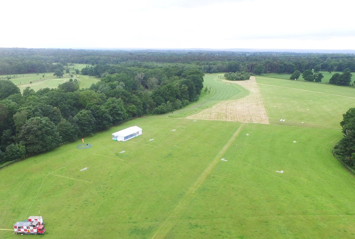 Nice shot of our current heliport at Ascot <a href="/Ascot/">Ascot Racecourse</a>