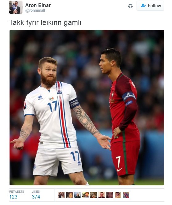 'Thanks for the game, mate'