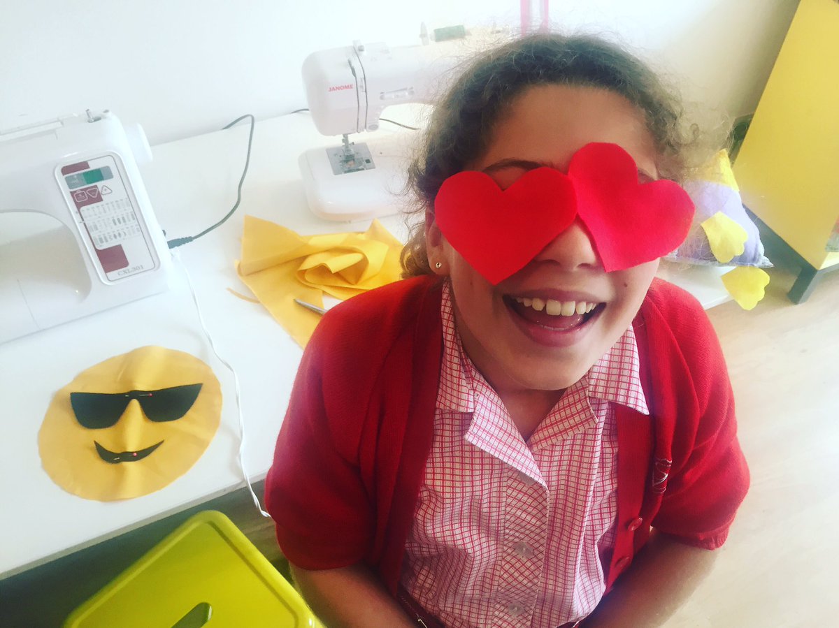#emoji making fun in the studio today #kidssewing #sewinglondon #swlondonsewing