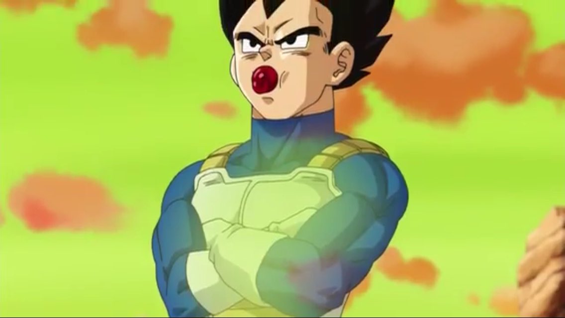 Dragonball super keeps play with Vegeta💀