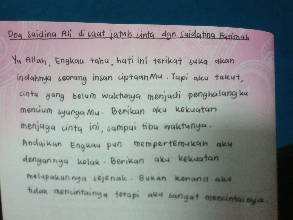 RasydanZawawi's tweet photo. Klau kita suka seseorng sebab akhlaknya &amp; agamanya, tapi kita tau cinta tu akn mnyebabkn kita lalai, jdi baca doa ni https://t.co/tuZO8wLuSj