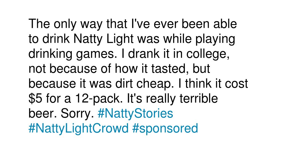 What do you think is the best way to drink a Natty Light? #NattyStories #NattyLightCrowd #sponsored