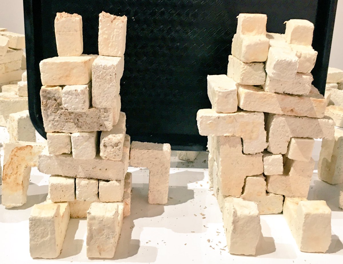 selfmade mushroom brick sculptures #MadeAtTheTech