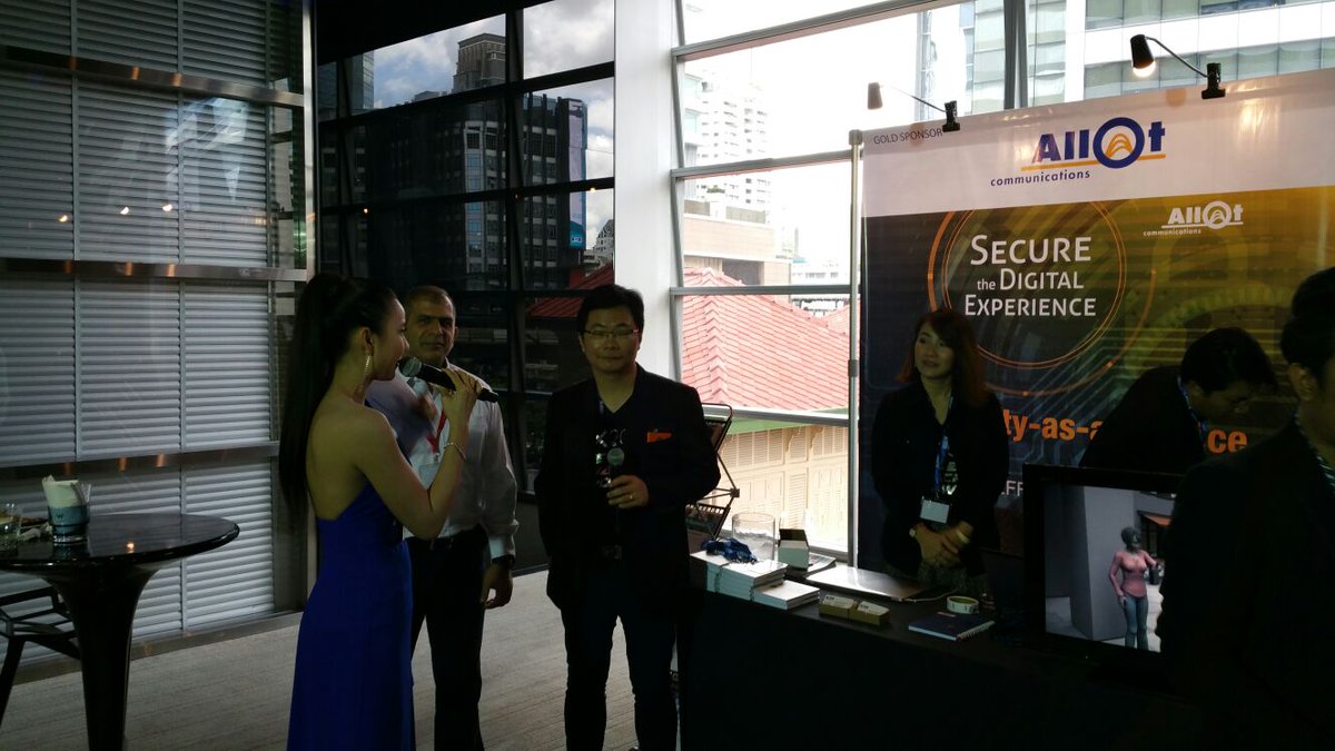 allot_ltd's tweet image. Real time from Bangkok at Security Exchange  #SX2016 with @MTechSG. Come by we would love to see you!