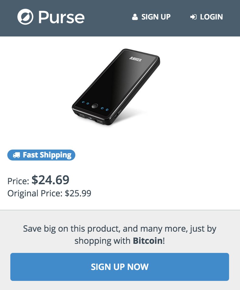 PurseIO's tweet photo. Hate it when your phone dies? Buy a crypto community approved portable charger. #incentive https://t.co/HMv4UByFB5 https://t.co/HwdTb86vR3