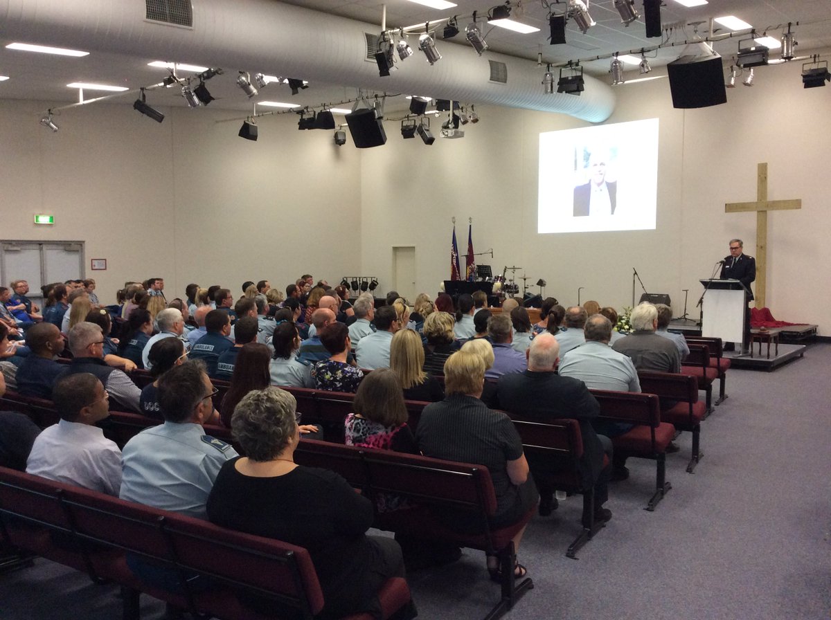 We sadly farewell #Rockhampton officer Jim O’Donnell today. Our thoughts are with his family, friends &amp; colleagues