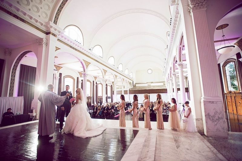 VibianaEvents's tweet photo. A pink and gold #Vibiana ceremony photographed by @dukeimages. (As featured on @strictlyweddings - - Venue: @vibian… https://t.co/FRPFpcLcy2