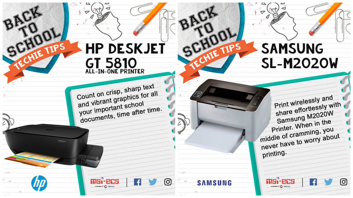 vstecs's tweet image. The perfect aid for your school printing and copying needs. Take your pick. 
#TechieTips