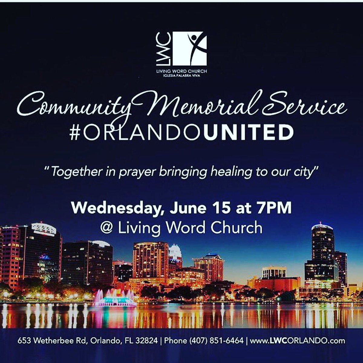 ArlenezP's tweet photo. If you've lost a loved one, know someone who has, or just want to support please join us. #orlandostrong https://t.co/gN3LqCBZ5J