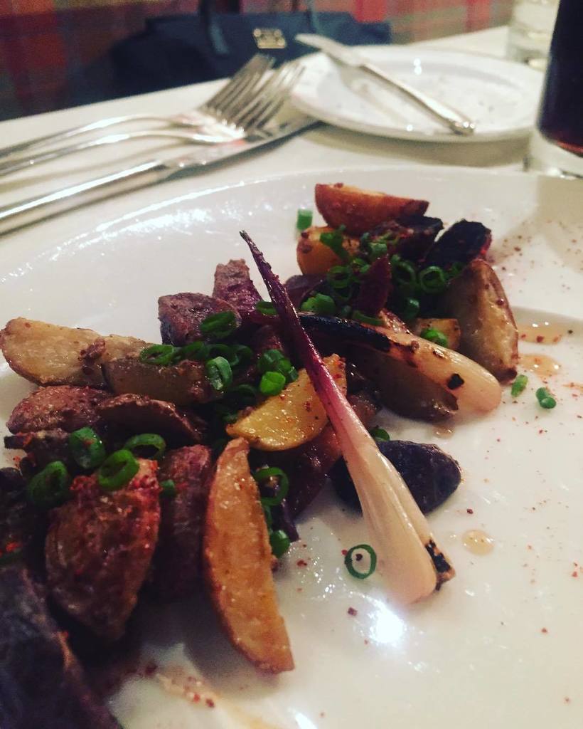 Hot potato salad from @corbettsrestaurant Louisville #fivedishesnash ift.tt/1PsT2uQ