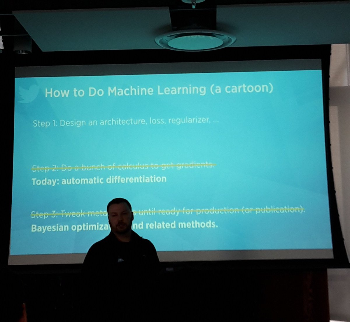 marie_drz_'s tweet image. &quot;How to do Machine Learning&quot; @ryan_p_adams #SFDatascience
