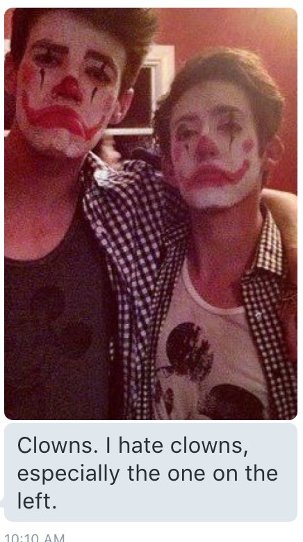 TheMUGazette's tweet photo. A lot of people do hate the clown on the left. https://t.co/WbyODH33vD