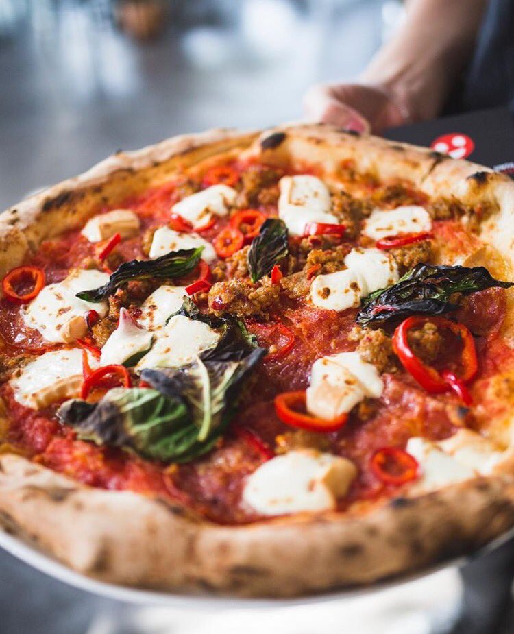 mymidici's tweet photo. Take a ride on the wild side with our #DevilsPizza! Add some #Calabrese spicy salami to really turn up the heat. 🔥🌶🍕 https://t.co/6zxvMJzowT