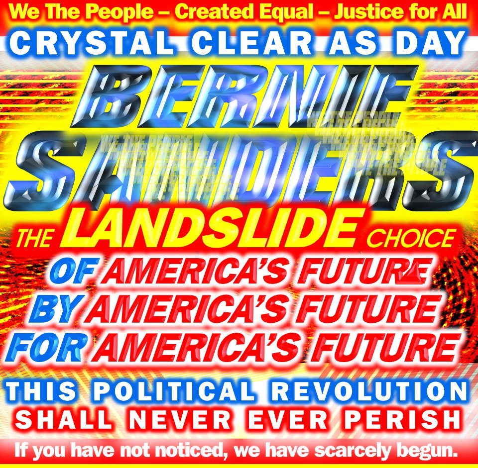 SteveThomasNow's tweet photo. #WE #THE #PEOPLE - #JUSTICE #FOR #ALL
@BERNIESANDERS @SENSANDERS
@JANEOSANDERS @TULSIGABBARD
#PROSPERITYforPOSTERITY https://t.co/frrSqpp3f5