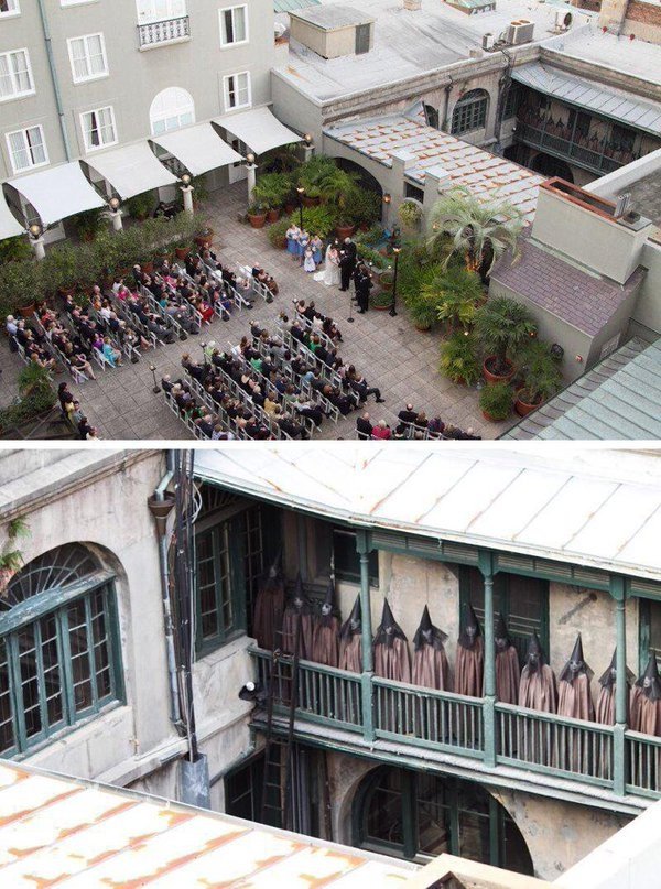 Photographer was taking photos for a friends wedding. But when he zoomed in...