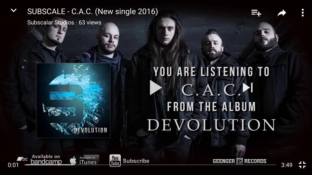 subscaleband's tweet image. New single is out now -  #subscale #devolution #cac youtu.be/rJSXxubKHcw