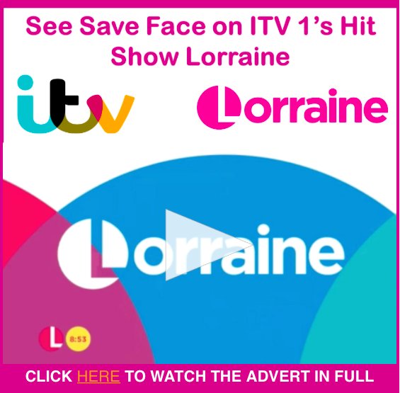 SaveFaceUK's tweet photo. Did you catch the Save Face TV ad on @ITVLorraine? See it again here:

https://t.co/jba9ZqWxMC https://t.co/MaxwLNEIAC