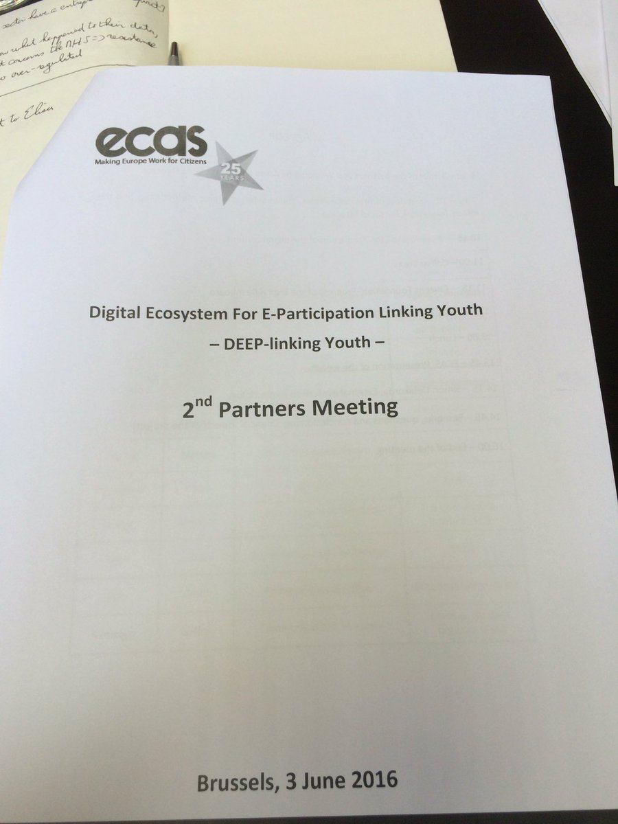 TCInews's tweet photo. Great to be in Brussels again with @ecas_europe to discuss our #deepyou project #eparticipation #Erasmus https://t.co/eL9bpMwYgi