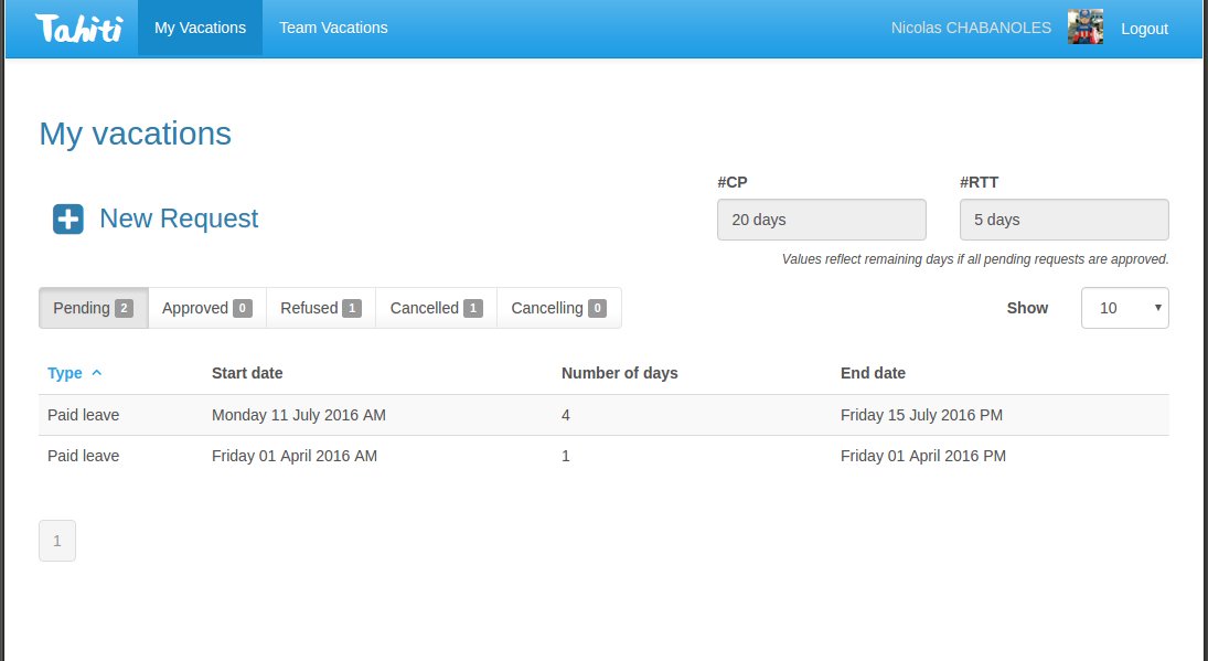 bonitasoft's tweet image. Time for a holiday! New corporate Leave Request application: Tahiti! #DeveloperHero