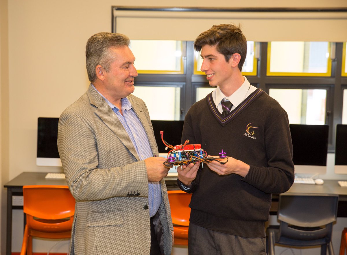 RussellMatheson's tweet photo. Alex built a functioning quadcopter at school. Thankfully he was too polite to ask me whether I'd done similar. https://t.co/P7CBxLKLVf