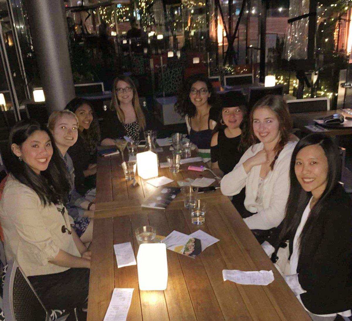 AlphaPiPhiEta's tweet photo. Earlier this week, our sisters went for dinner with Alpha &amp; Gamma sisters. Phi love to sisters near and far. <3 https://t.co/5bTh9Kp4JM