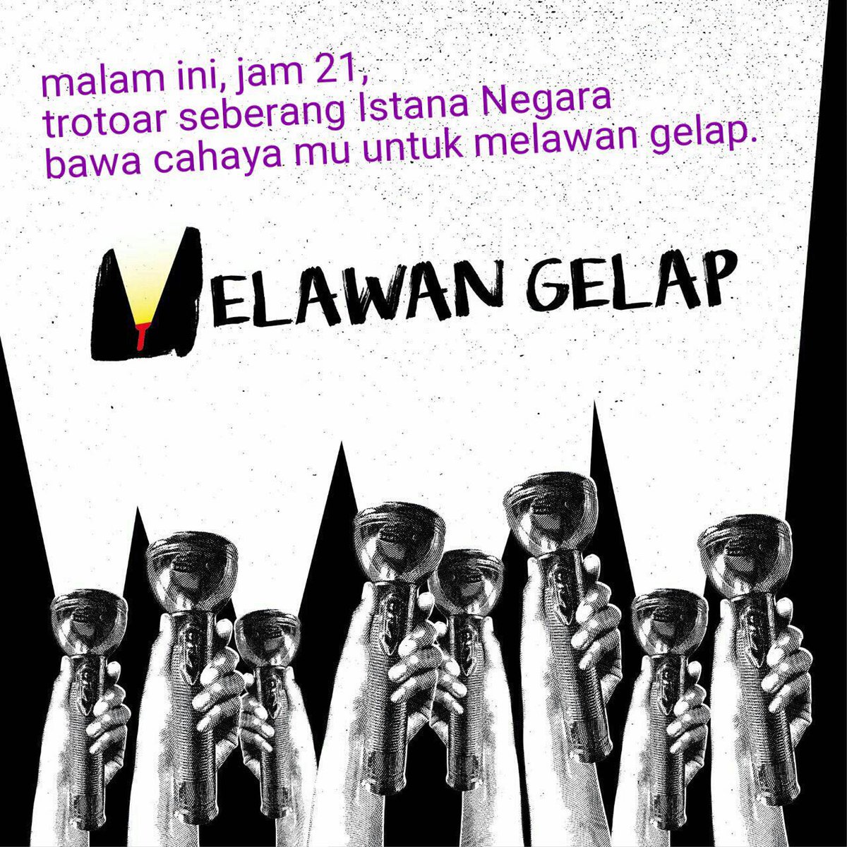 gintingski's tweet photo. #MelawanGelap https://t.co/Tyt4h8gV5f