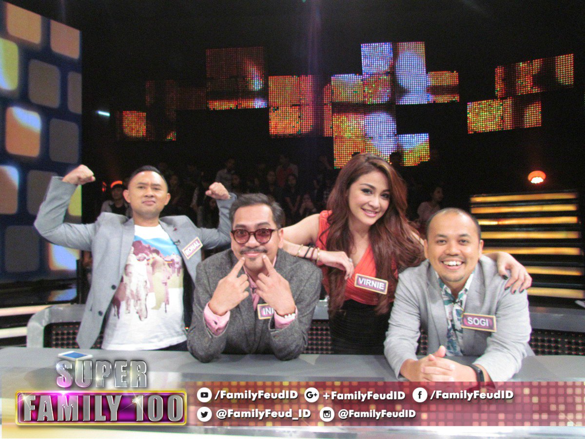 Family100ID_'s tweet photo. Ntn ya tim @RockNal @birowo @virnieismail @sisogi di #SuperFamily100ANTV pkl 19.30 WIB hanya di @whatsonANTV https://t.co/g3tsLmgOBA