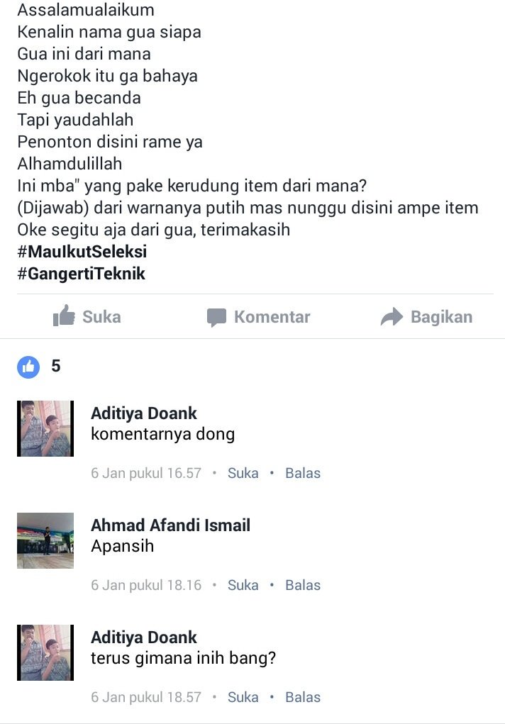 Heri_Horeh's tweet photo. Openmic mn yg penontonnya sepi? Penonton di pesbuk aja rame.. https://t.co/nr7oP4tOy9