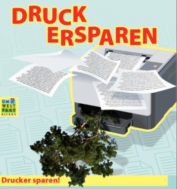 In Deutschland verbraucht jeder pro Tag etwa die Papiermenge eines "Harry-Potter"-Taschenbuchs. #druckdiehälfte