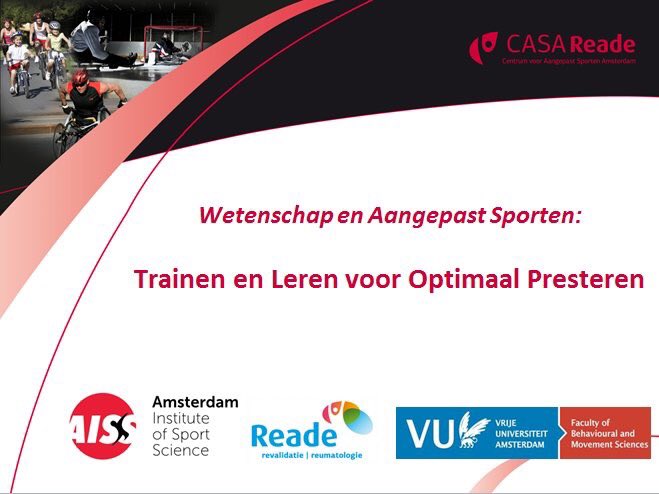 Vandaag is het <a href="/VondelGames/">VondelGames</a> symposium aangepast sporten. Twitter gerust mee over het symposium @CASA_Reade
