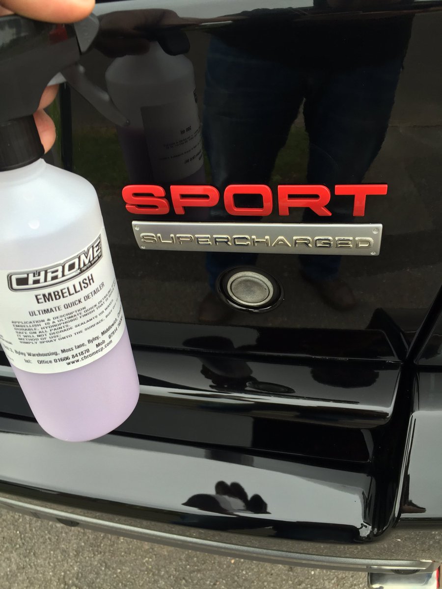 SeanV8Power's tweet photo. Top product @chromenorthwest #embelish detailer 👌 https://t.co/zMdBr2kVbH