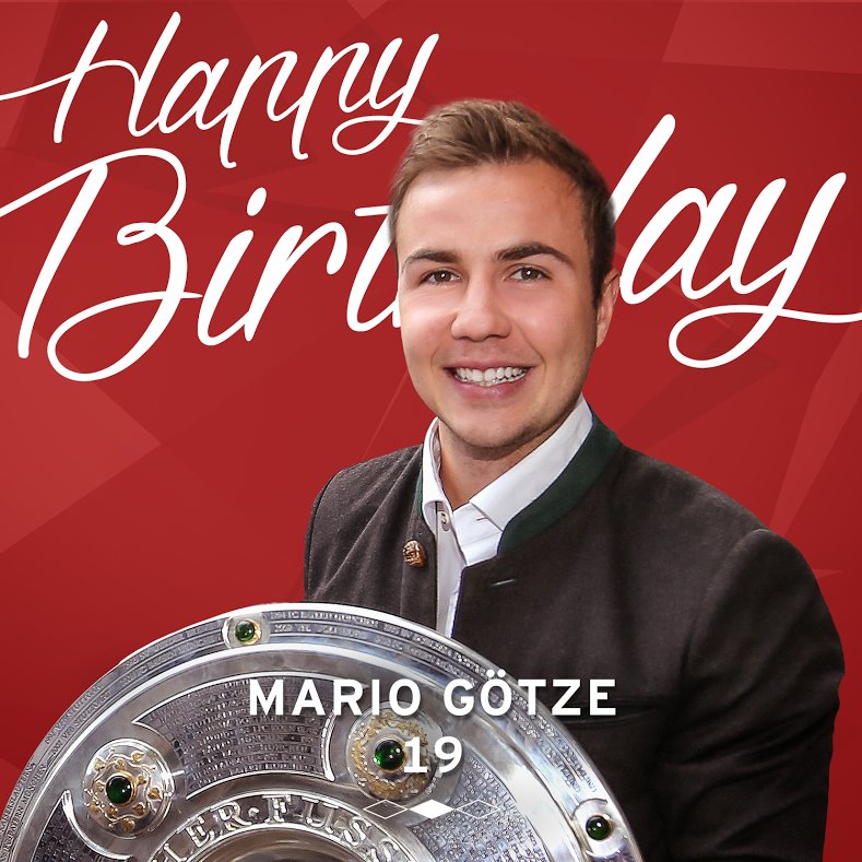 FCBayern's tweet photo. Alles Gute zum 24. Geburtstag, @MarioGoetze! #MiaSanMia https://t.co/CEmj9kyPYu
