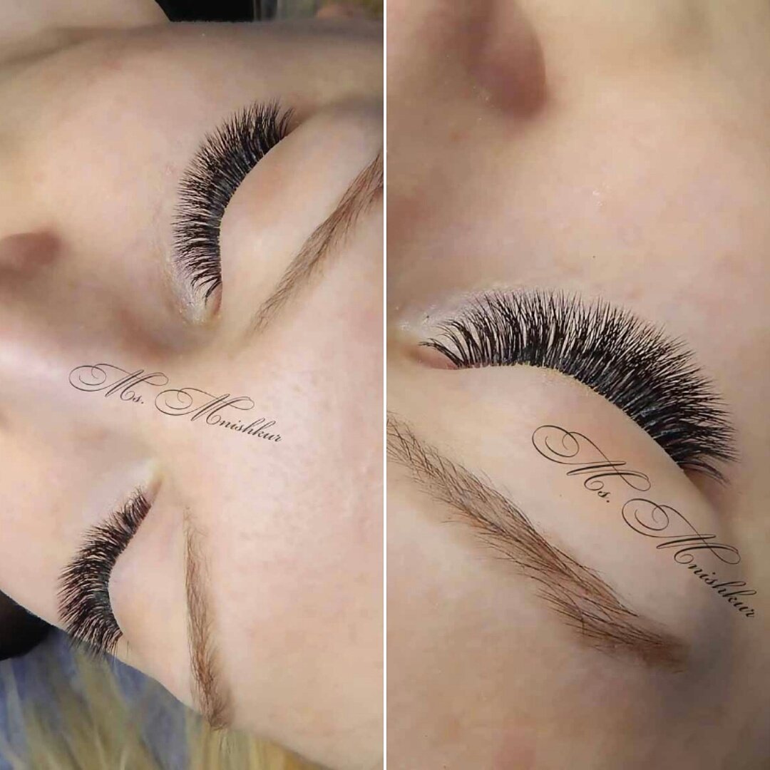 kattlash's tweet image. Обожаю свою работу! Креативный изгиб L роскошно смотрится в обьемном наращивании!