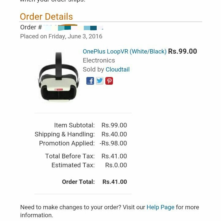 ___vijaykumar's tweet image. Got Oneplus LoopVR on amazon. It was tough. #amazon #oneplus #loopvr #oneplusloopvr