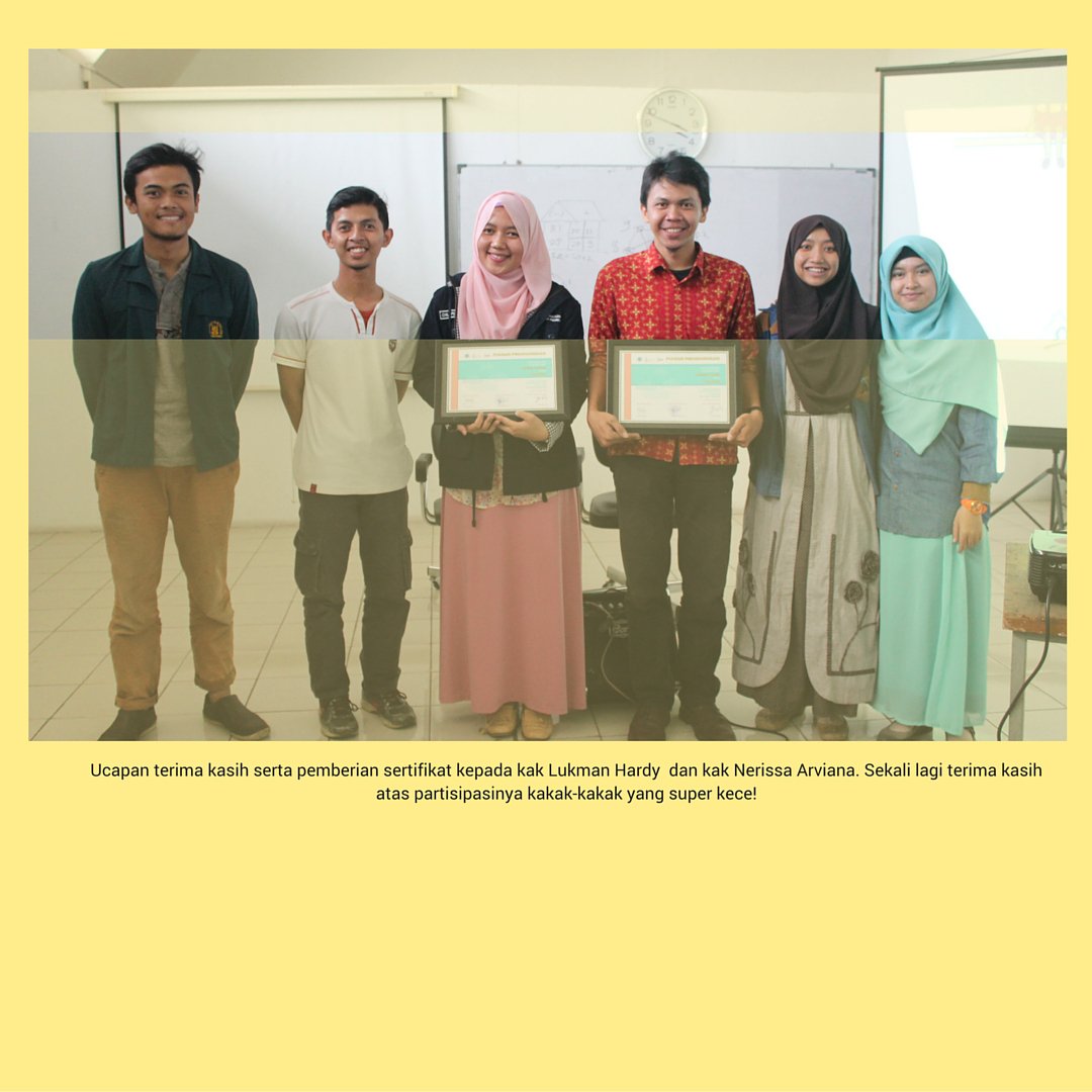 Ketiga, ada KELAS DISKUSI yang mengenalkan kepada massa kampus tentang creative teaching dan metode mengajar.