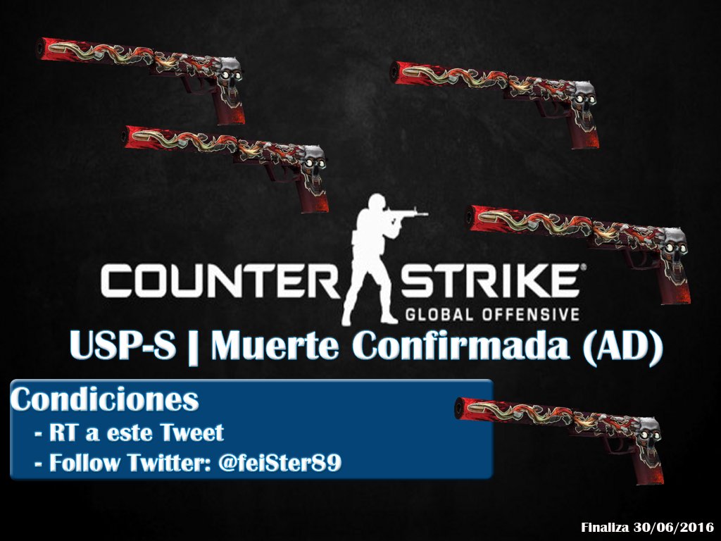 feiSter89's tweet photo. ¿?Quereis OTRO¿? #SORTEAZO¡!¡! Aqui No PARAMOS¡!¡! #CSGO #CSGOgiveaway  #giveaway 
Condiciones -> #RT &amp; #Follow https://t.co/GyHQ222gAm